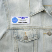 カスタム会社のロゴ | スタッフと従業員 名札 (インサイチュ)