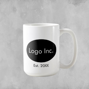 カスタム会社のロゴ – ブランドマグブラック コーヒーマグカップ