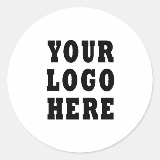 カスタム会社のロゴ ラウンドシール (正面)