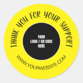 カスタム会社のロゴ ラウンドシール (正面)