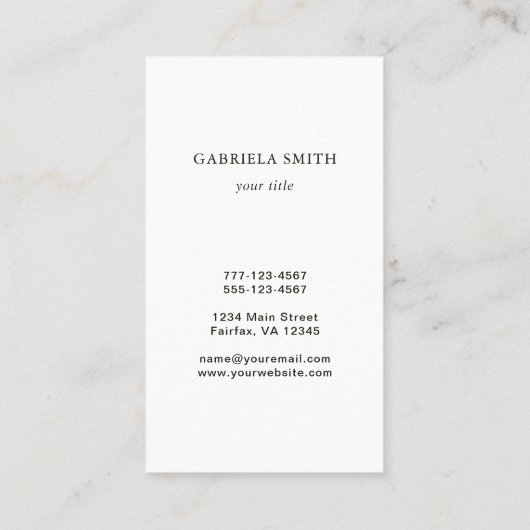 カスタム会社のロゴ 名刺 (裏面)