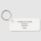 カスタム会社のロゴQRコードキーチェーン キーホルダー (裏面)