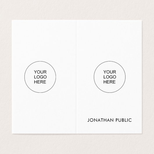 カスタム会社のロモダンゴを折り曲げエレガント垂直 名刺 (外部フラット)