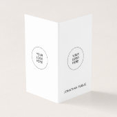 カスタム会社のロモダンゴを折り曲げエレガント垂直 名刺 (外部)