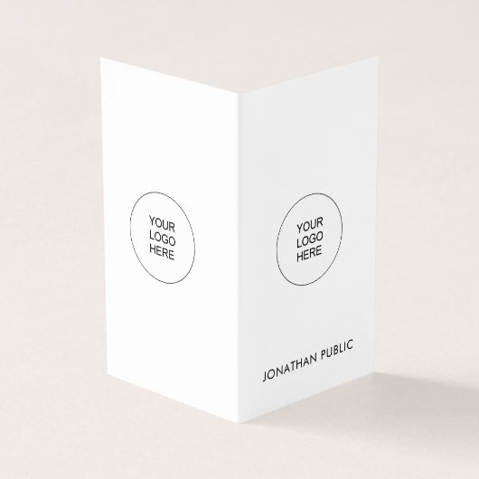 カスタム会社のロモダンゴを折り曲げエレガント垂直 名刺 (外部)