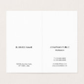 カスタム会社のロモダンゴを折り曲げエレガント垂直 名刺 (内部フラット)