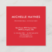 カスタム会社のロモダンゴ スクエア名刺 (裏面)