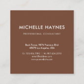 カスタム会社のロモダンゴ スクエア名刺 (裏面)