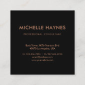 カスタム会社のロモダンゴ スクエア名刺 (裏面)