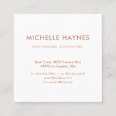 カスタム会社のロモダンゴ スクエア名刺 (裏面)