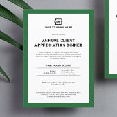 カスタム会社の企業のイベント 招待状