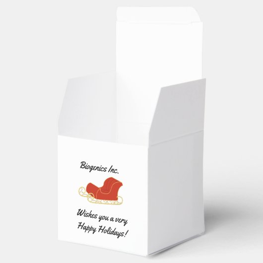 カスタム会社の休日クライアント/従業員ギフト フェイバーボックス (オープン)