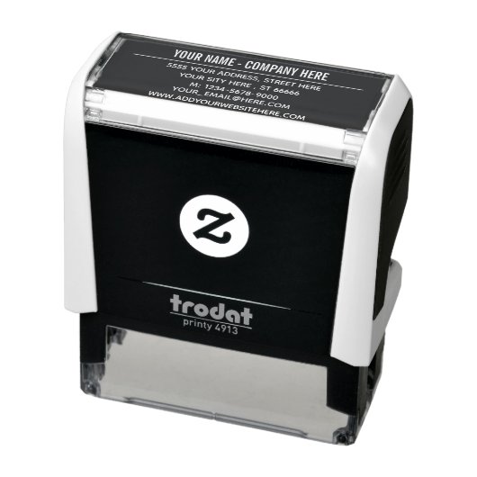 カスタム会社の名前アドレスあなたの色スタンプ セルフインキングスタンプ (商品)