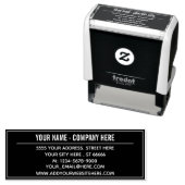 カスタム会社の名前アドレスあなたの色スタンプ セルフインキングスタンプ (インサイチュ)