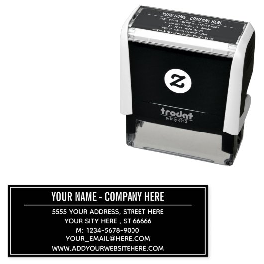 カスタム会社の名前アドレスあなたの色スタンプ セルフインキングスタンプ (インサイチュ)