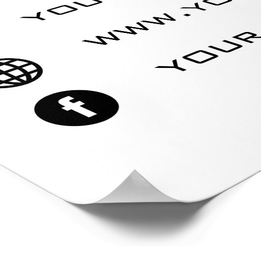 カスタム会社の宣伝ポスター ポスター (角)