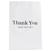 カスタム会社の移感謝してい動 ミディアムペーパーバッグ (正面)