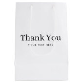 カスタム会社の移感謝してい動 ミディアムペーパーバッグ (裏面)