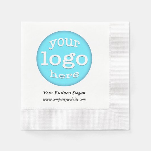 カスタム会社イベントロゴプロモーション紙 縁ありカクテルナプキン (正面)