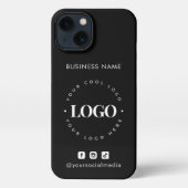 カスタム会社カスタムロゴ・ソーシャルメディア iPhoneケース (裏面)