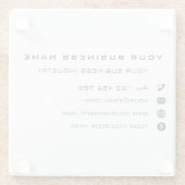 カスタム会社ガラスコースターのプロモーション ガラスコースター (裏面)