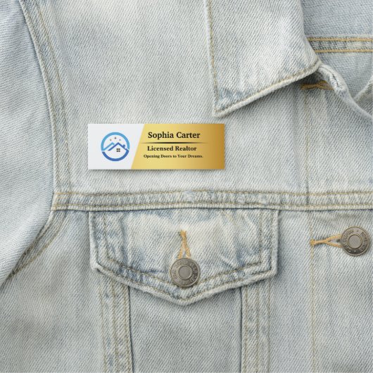 カスタム会社ビジネス ロゴ 従業員 マグネット 名前 名札 (インサイチュ)