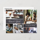 カスタム会社フォトコラージュ感謝していユー ポストカード (正面/裏面)