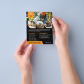 カスタム会社フライヤー チラシ (手)