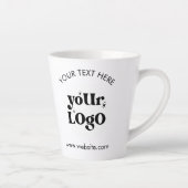 カスタム会社ブランドのビジネスロゴ カフェラテマグ (右)