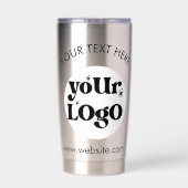 カスタム会社ブランドのビジネスロゴ 保温保冷タンブラー (背面)