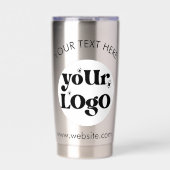 カスタム会社ブランドのビジネスロゴ 保温保冷タンブラー (正面)