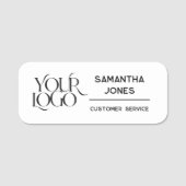 カスタム会社モダンの会社従業員名タグ 名札 (正面)