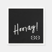 カスタム会社ロゴお祝いイベント スタンダードカクテルナプキン (正面)