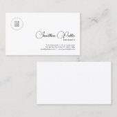 カスタム会社ロゴのアップロードモダン名 名刺 (正面/裏面)