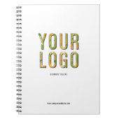 カスタム会社ロゴのプロモーションノートブック ノートブック (正面)
