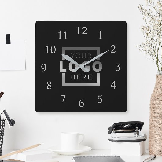 カスタム会社ロゴのプロモーションブランド スクエア壁時計