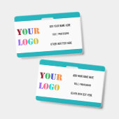 カスタム会社ロゴまたは写真名ビジネスバッジ バッジ (正面＆裏面)