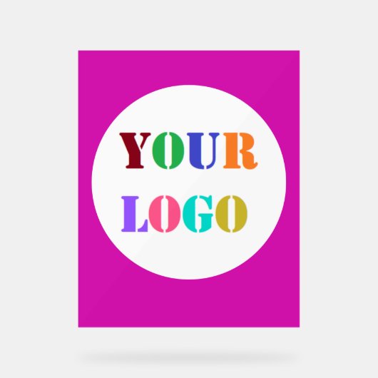 カスタム会社ロゴアクリルサインあなたの色 アクリルサイン (正面)