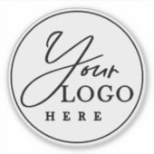 カスタム会社ロゴウォーターボトル シール (正面)