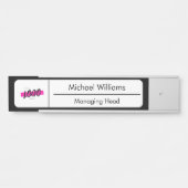 カスタム会社ロゴオフィスのドアのタイトル名 サインプレート (正面)