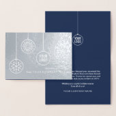 カスタム会社ロゴクリスマスオーナメント金ゴールド実在 箔カード (ディスプレー)