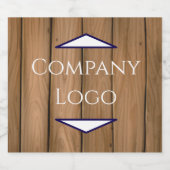 カスタム会社ロゴシャンパンラベル スパークリングワインラベル (シングルラベル)