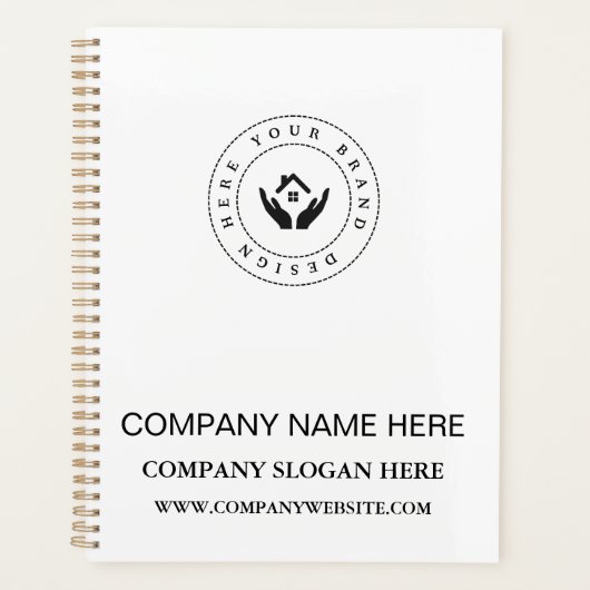 カスタム会社ロゴシンプルプランナー プランナー手帳 (正面)