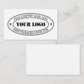 カスタム会社ロゴスタンプ名刺テンプレート 名刺 (正面/裏面)