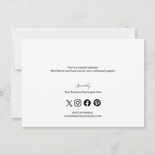 カスタム会社ロゴソーシャルフェイク金ゴールドブラック 招待状 (裏面)