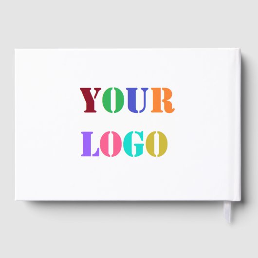 カスタム会社ロゴソーシャルメディア文字ゲストブック ゲストブック (裏面)