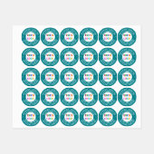 カスタム会社ロゴテキストラベル あなたの色 ラベル (シート)