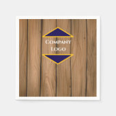 カスタム会社ロゴナプキンスパーソナライズされた- スタンダードカクテルナプキン (正面)