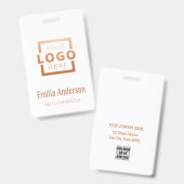 カスタム会社ロゴバラ金ゴールド事務室 バッジ (正面＆裏面)