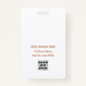 カスタム会社ロゴバラ金ゴールド事務室 バッジ (裏面)